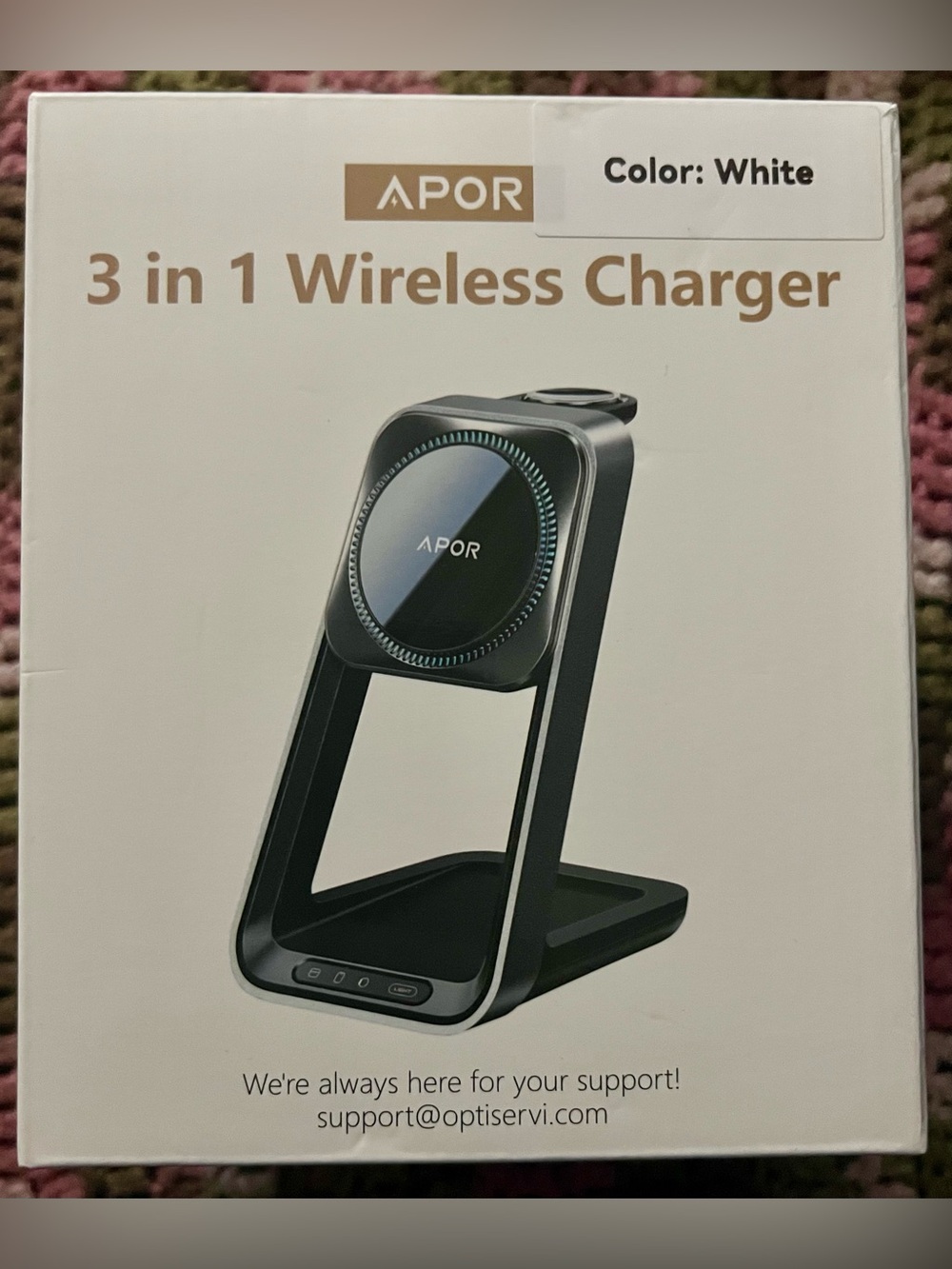 3 in 1 Charging Station for iPhone, Magsafe Wireless Charger with Cooling Fan